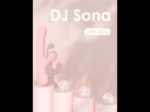 Вибратор для женщин SHande кролик с отростком для клитора силиконовый для вагинально-клиторальной стимуляции с вибрацией - фото 1 - id-p2297949858