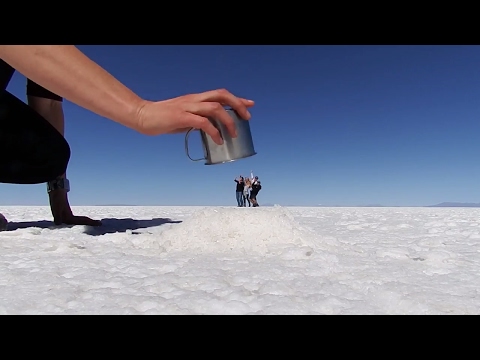 Getting eaten by a Giant at the Salt Flats - Salt Flat Fun