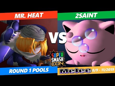 SSC 2019 SSBM -  Mr. Heat (Sheik) VS  2Saint (Jigglypuff) Smash Melee Round 1 Pools