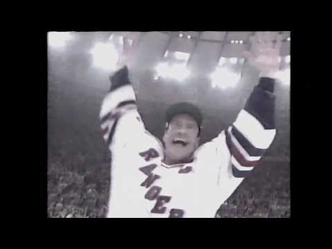 1994 Stanley Cup final. Trophy goes to NY Rangers