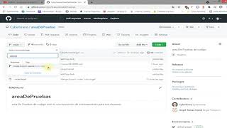 como crear una rama en github