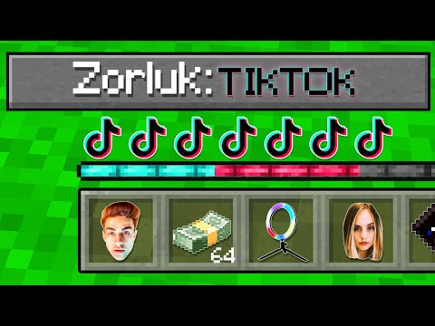 TIKTOK DIFFICULTY LEVEL! 🎵🦸‍♂️ - Minecraft
