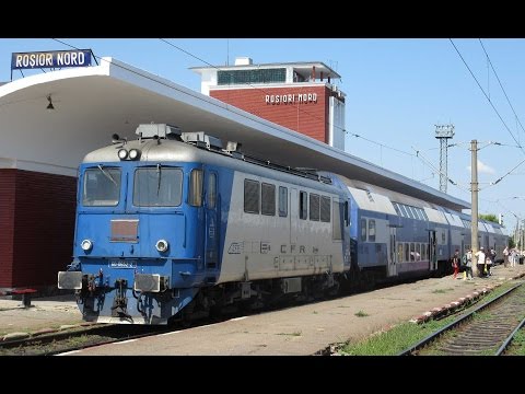 Romania: CFR class 60 Sulzer diesel loco on a Rosiori Nord-Alexandria train