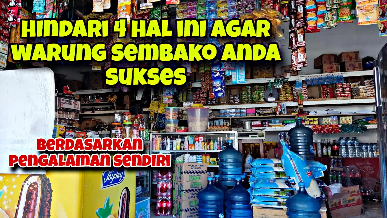 4 Kesalahan Warung Sembako Pemula