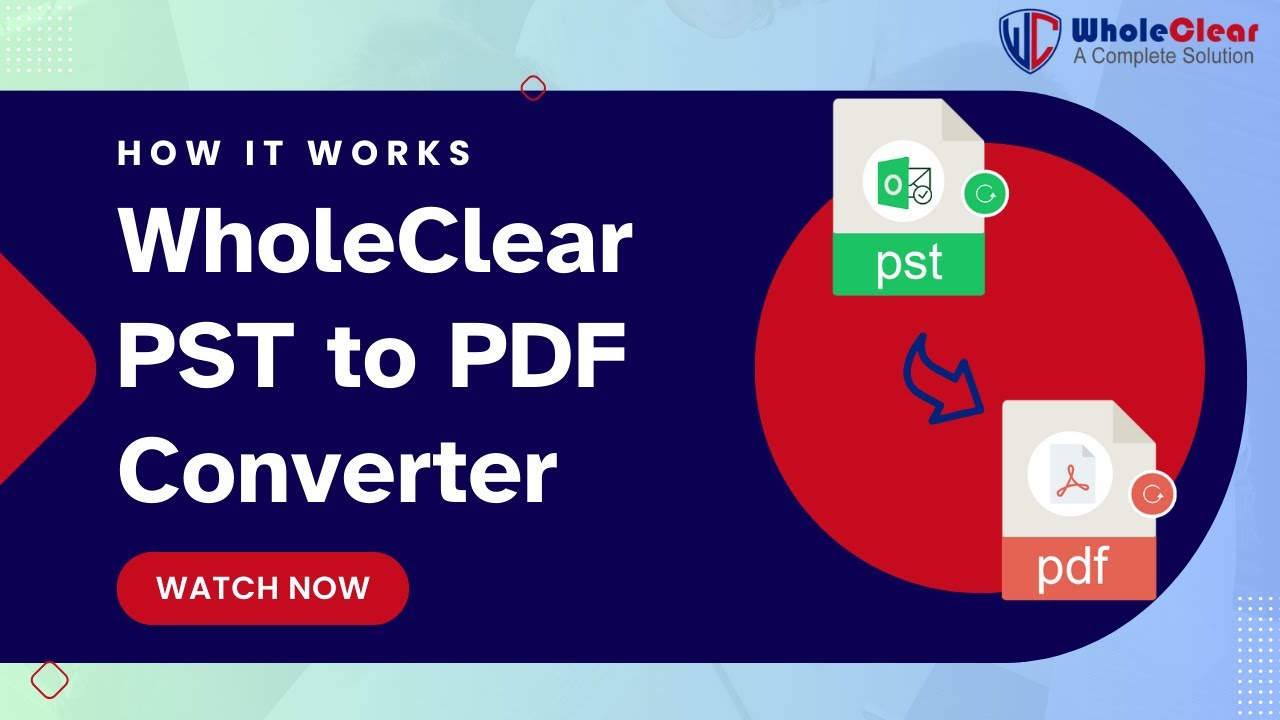 WholeClear PST to PDF Converter demo video