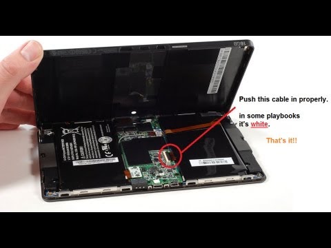 Fix Blackberry Playbook Screen Problem (flickering) in less than 5min.