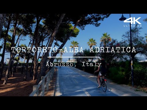 Tortoreto - Alba Adriatica Lungomare Seafront Abruzzo, Italy 4K Tour