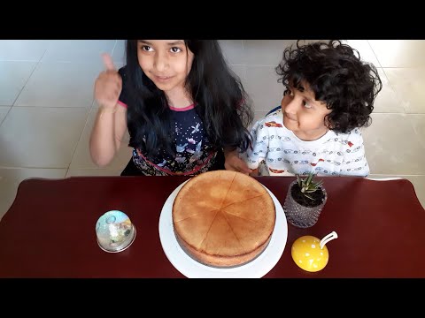 European Sponge Vanilla Cake Recipe | Easy to make with less ingredients ; ) Just 3 ingredients