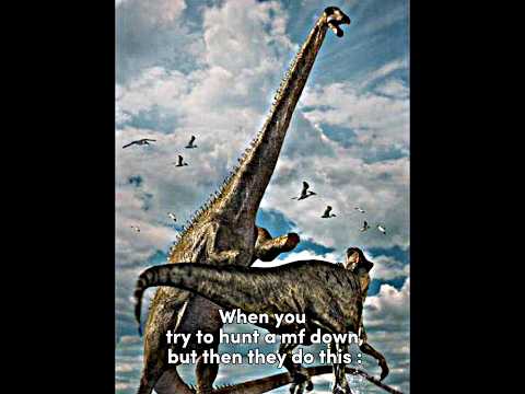 when a mf : #dinosaur #edit #allosaurus #diplodocus