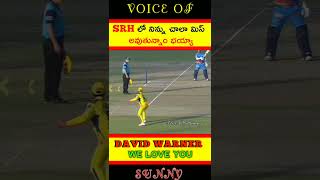 David Warner We Love You  😍🏏 #davidwarner #cricket #ipl  #sunrisershyderabad #delhicapitals  #shorts
