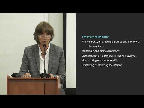 ALEIDA ASSMANN // RE-IMAGINING THE NATION:  MEMORY, IDENTITY AND THE EMOTIONS