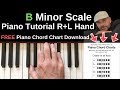 B Minor Scale Piano | Bm Scale Right & Left Hand Piano Tutorial