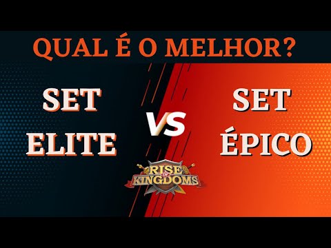 QUAIS EQUIPAMENTOS VÃO SER MELHORES PARA A SUA CONTA? | ELITE vs ÉPICO - RISE OF KINGDOMS