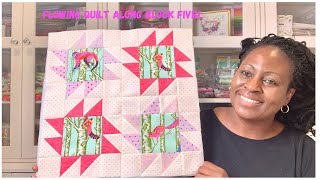 Fatquartershop:Flowering Quilt Along Block 5