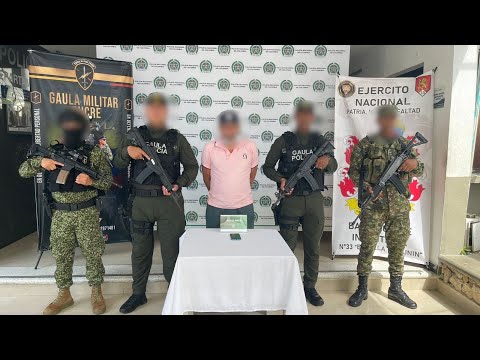Cayo alias ‘Mono Rios’, integrante del Clan del Golfo en Guaranda