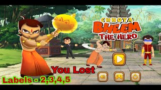chhota bheem the hero gameplay labels - 2,3,4,5 || REMUDA Gaming Present | छोटा भीम नायक