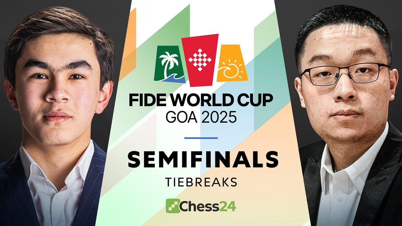 FIDE World Cup 2025: Wei Yi vs. Esipenko & Sindarov vs. Yakubboev | Semifinals Tiebreaks