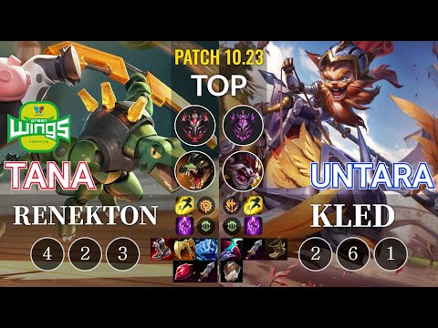 JAG TaNa Renekton vs Untara Kled Top - KR Patch 10.23