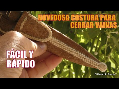 Innovative sewing technique for closing pods "El Rincón del Soguero"