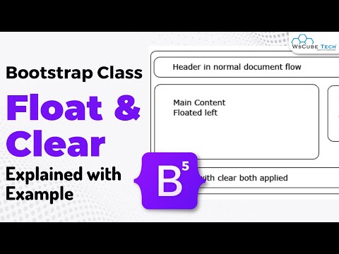 Float Clear Classes Explained with Example | Bootstrap 5 Tutorial