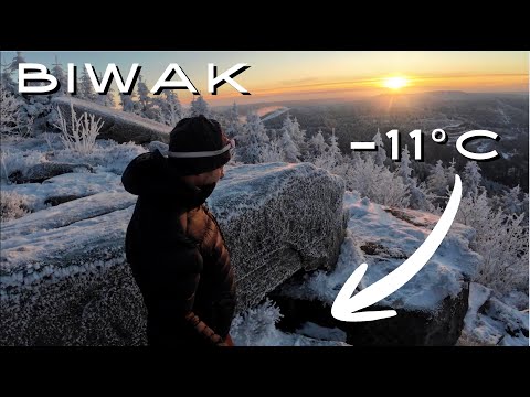 Übernachtung in den Felsen 🏔️ - Winterbiwak bei -11 Grad auf 1100m