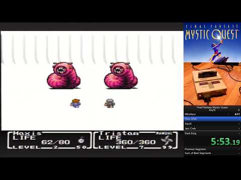 Final Fantasy Mystic Quest Any% speedrun 3:53:27