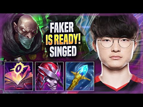 FAKER IS READY TO PLAY SINGED MID! - T1 Faker Plays Singed MID vs Orianna! | Season 2022