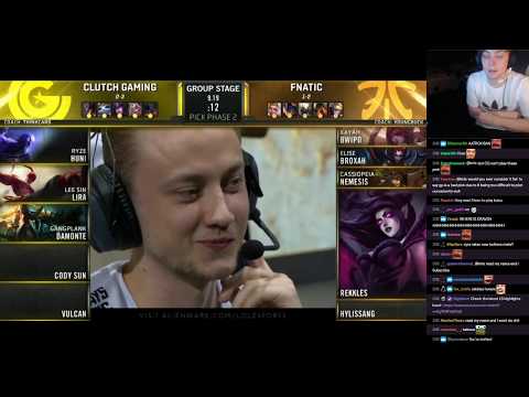 LS commentates CG vs FNC - Group C, Group stage, Worlds 2019
