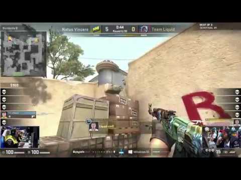 S1mple crazy moment drop awp Navi vs Liquid Esl csgo! Sub For More