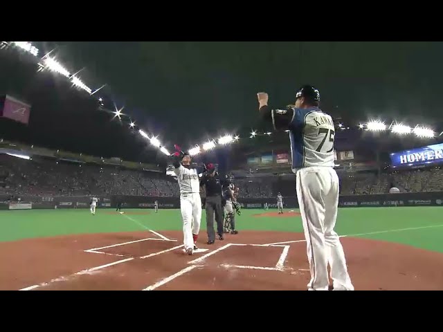 【1回裏】ファイターズ・陽 粘ってフルカウントから先頭打者ホームランを放つ!! 2016/6/12 F-T