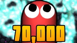 Slither.io // INSANE SLITHER HIGH SCORE GAMEPLAY (70,000 Mass)