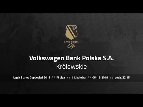 Skrót spotkania Volkswagen Bank Polska S.A. - Królewskie ( Legia Biznes Cup Jesień 2018 )
