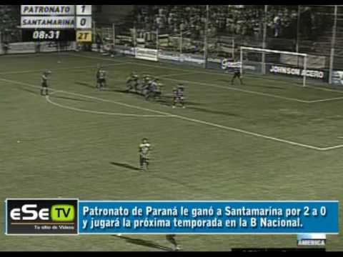 Patronato de Paraná le ganó a Santamarina por 2 a 0