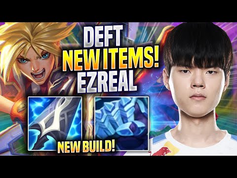 WORLD CHAMPION DEFT TRIES NEW BUILD EZREAL WITH NEW ITEMS! - DRX Deft Plays Ezreal ADC!