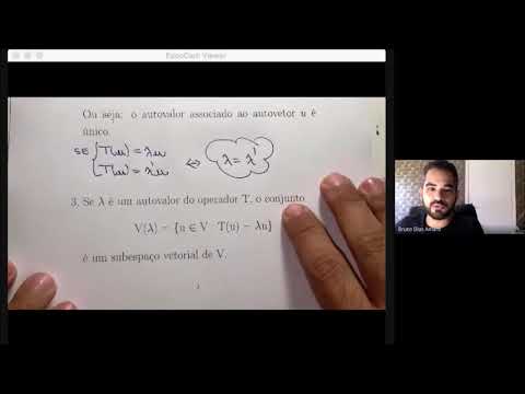 Álgebra Linear - Aula 37, parte 1: Autovalor e Autovetor de um Operador Linear