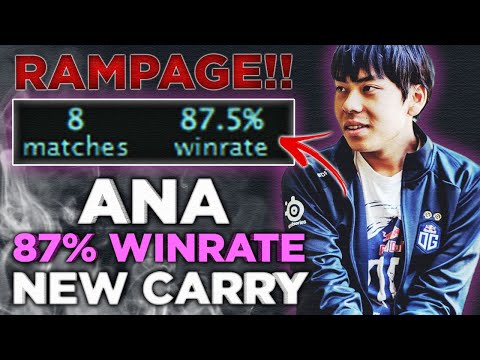 Ana's New Favourite Hero with 87% Winrate - Road to TOP 1 MMR Dota 2
