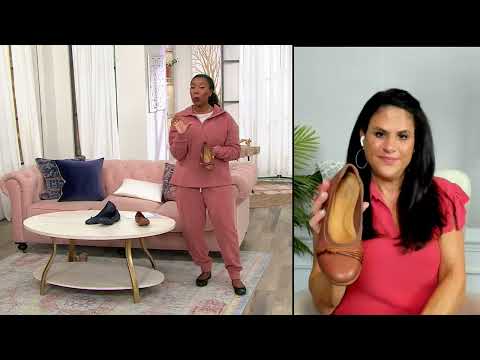 Clarks Collection Leather Ballet Flats - Meadow Rae on QVC
