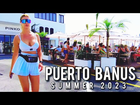 Puerto Banus 🇪🇦 Summer Time 2023 June  Costa del Sol Spain Walking Tour 4K