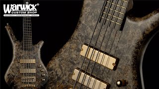 Video thumbnail for STUNNING! Custom Warwick Corvette $$ - 5 String - Bird's Eye Poplar Top! by Framus & Warwick