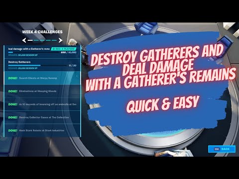 Destroy Gatherers and Deal Damage with a Gatherer's Remain (Week 4 Quick and Easy way)