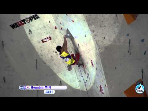 IFSCwc Imst 2013 -lead- finals- Hyunbin Min