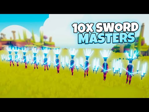 10x SWORDMASTERS VS EVERY FACTION | TABS MODDED GAMEPLAY