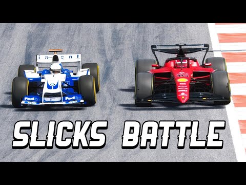 Williams F1 2004 SLICKS TYRES destroys Ferrari F1 2022 - Monza GP