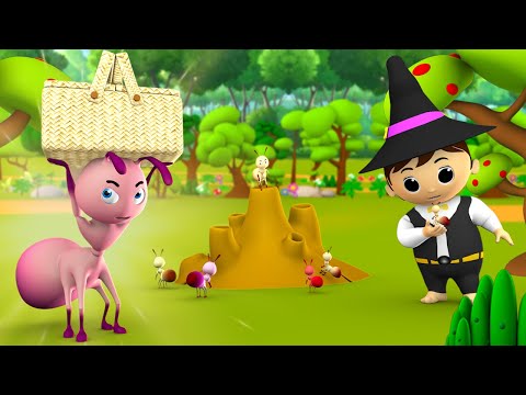 Magical Ant & Magician Hindi Story | जादुई चींटी और जादूगर हिन्दी कहानी - 3D Kids Magical Stories