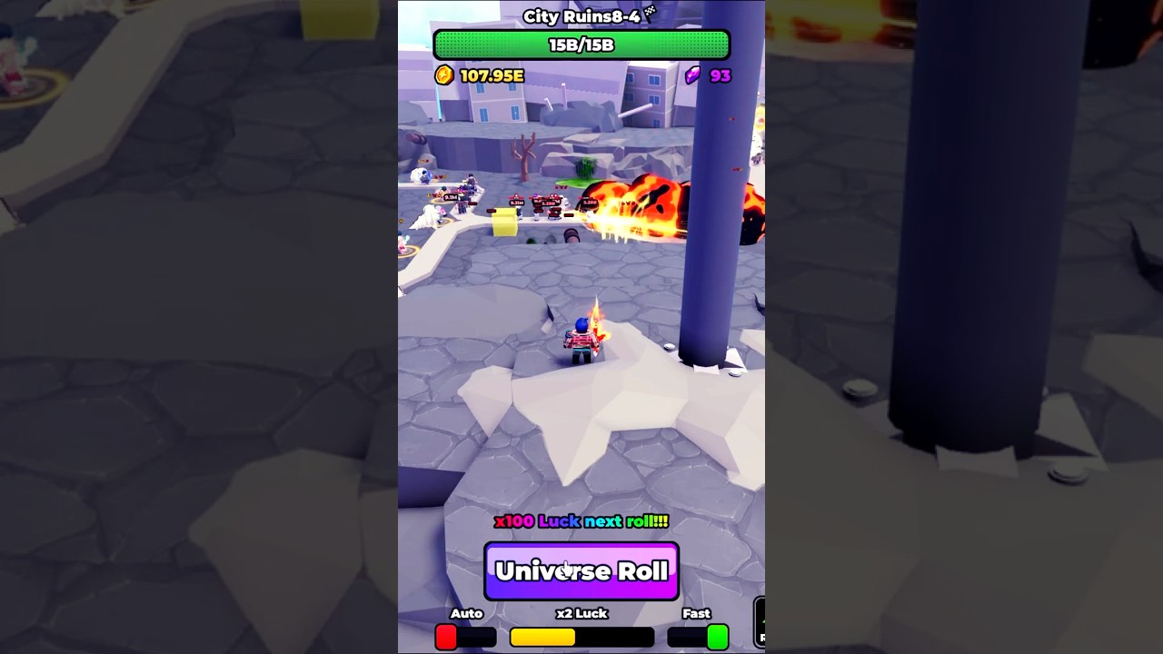 I Used UNIVERSE Luck to Pull THIS Unit?! 🤯 | Anime RNG TD #shorts