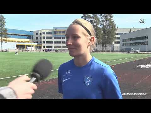 Saku Sporting - JK Tallinna Kalev l NML 2. voor l Merily Toomi intervjuu