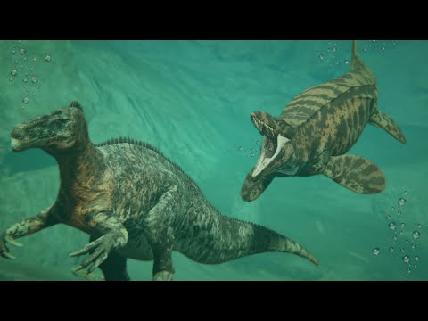 Tylosaurus terrorisiert die Flüsse von Riparia - Pfad der Titanen