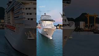 MSC PREZIOSA santos navio  cruzeiro Brasil  04/11/25   @navios2025  drone #google  #shorts