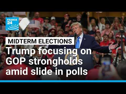 Trump campaigning in Republican strongholds amid slide in polls