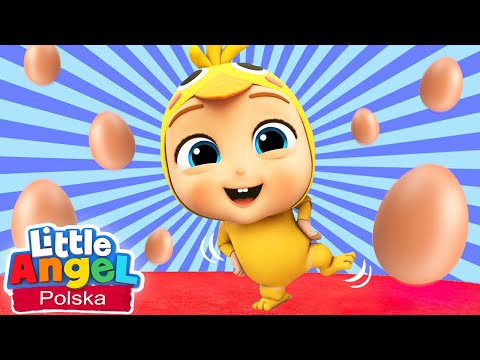 Mały żółty kurczaczek | Piosenki Dla Dzieci | Little Angel Po Polsku